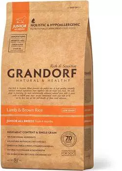 Сухой корм для собак Grandorf Junior Lamb&amp;Rice 1 кг