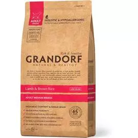 Сухой корм для собак Grandorf Lamb &amp; Brown Rice 12 кг