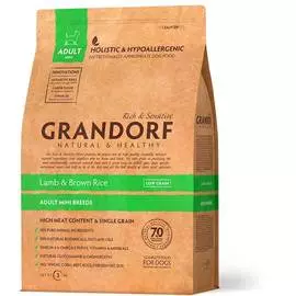 Сухой корм для собак Grandorf Mini Lamb&amp;Rice 1 кг