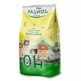 Сухой корм для собак Наш Рацион Мясное ассорти 3 кг