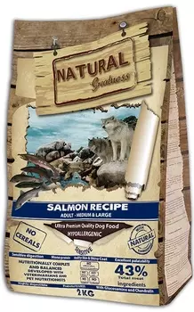 Сухой корм для собак Natural Greatness Salmon Recipe Adult Medium &amp; Large 2 кг