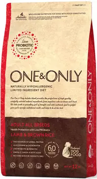 Сухой корм для собак One&amp;Only Lamb &amp; Rice Adult All Breeds 12 кг