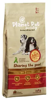 Сухой корм для собак Planet Pet Adult Large Breed с курицей и рисом 15 кг