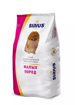 Сухой корм для собак Sirius мелких пород 1,2 кг
