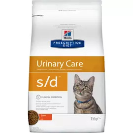 Сухой корм Hills Prescription Diet s/d Feline Urinary - Dissolution диета для кошек 1,5 кг