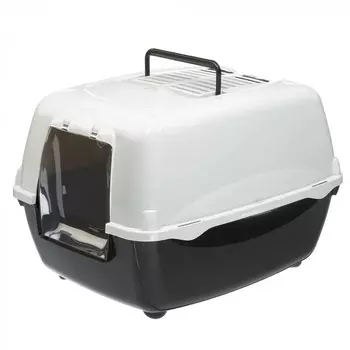 Туалет биотуалет Ferplast Bella закрытый угольный для кошек 43,5x56x37