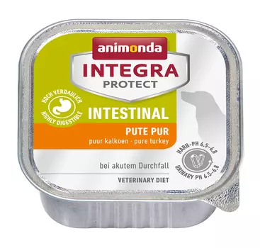 Влажный корм Animonda Integra Protect Intestinal с индейкой при нарушениях пищеварения ламистер диета для собак 0,15 кг