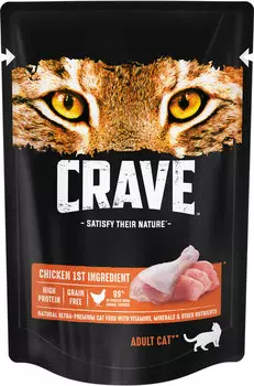 Влажный корм для кошек Crave Adult с курицей 0,07 кг