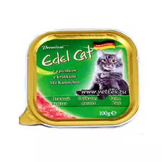 Влажный корм для кошек Edel Cat нежный паштет с кроликом 0,1 кг