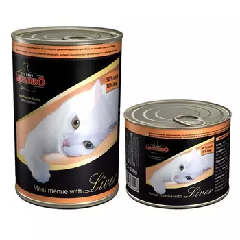 Влажный корм для кошек Leonardo консервы с печенью 0,2 кг
