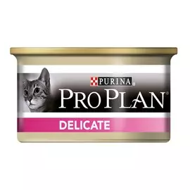 Влажный корм для кошек Purina Pro Plan Delicate Feline with Turkey canned 0,085 кг