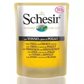 Влажный корм для кошек Schesir Nature Tuna with Chicken fillets 0,1 кг