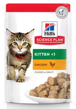 Влажный корм для котят Hills Science Plan Feline Kitten Healthy Development with Chicken Pouch 0,085 кг