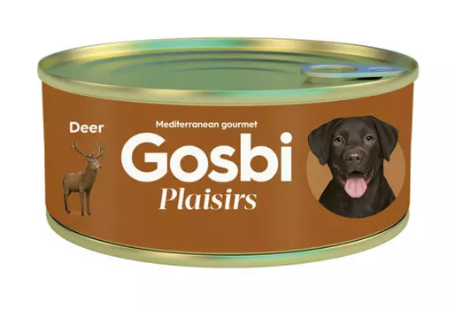 Влажный корм для собак Gosbi Plaisirs Deer с олениной 0,185 кг