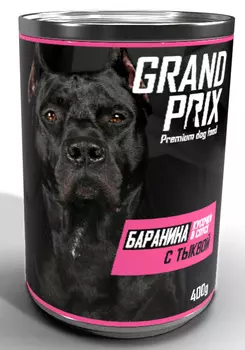 Влажный корм для собак Grand Prix аппетитные кусочки с бараниной и тыквой в соусе 0,4 кг