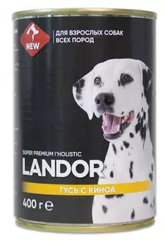 Влажный корм для собак Landor гусь с киноа 0,4 кг
