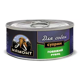 Влажный корм для собак Мамонт Суприм Говяжий рубец 0,1 кг