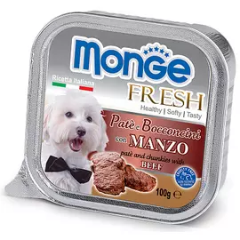 Влажный корм для собак Monge Fresh говядина 0,1 кг