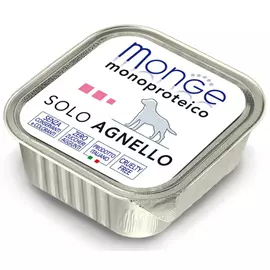 Влажный корм для собак Monge Monoproteico Solo паштет из ягненка 0,15 кг