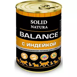 Влажный корм для собак Solid Natura Индейка 0,34 кг