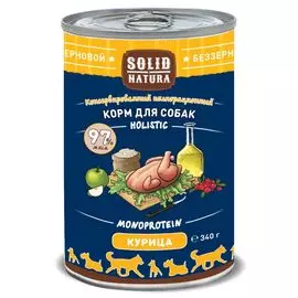 Влажный корм для собак Solid Natura Holistic Курица 0,34 кг
