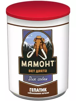 Влажный корм Мамонт VET Diet Hepatic диета для собак 0,525 кг