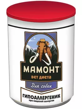 Влажный корм Мамонт VET Diet Hypoallergenic диета для собак 0,525 кг