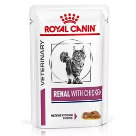 Влажный корм Royal Canin Renal Feline with Chicken пауч диета для кошек 0,085 кг
