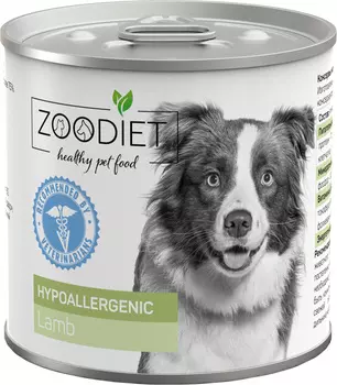 Влажный корм Zoodiet Hypoallergenic при аллергии с ягнятиной диета для собак 0,24 кг