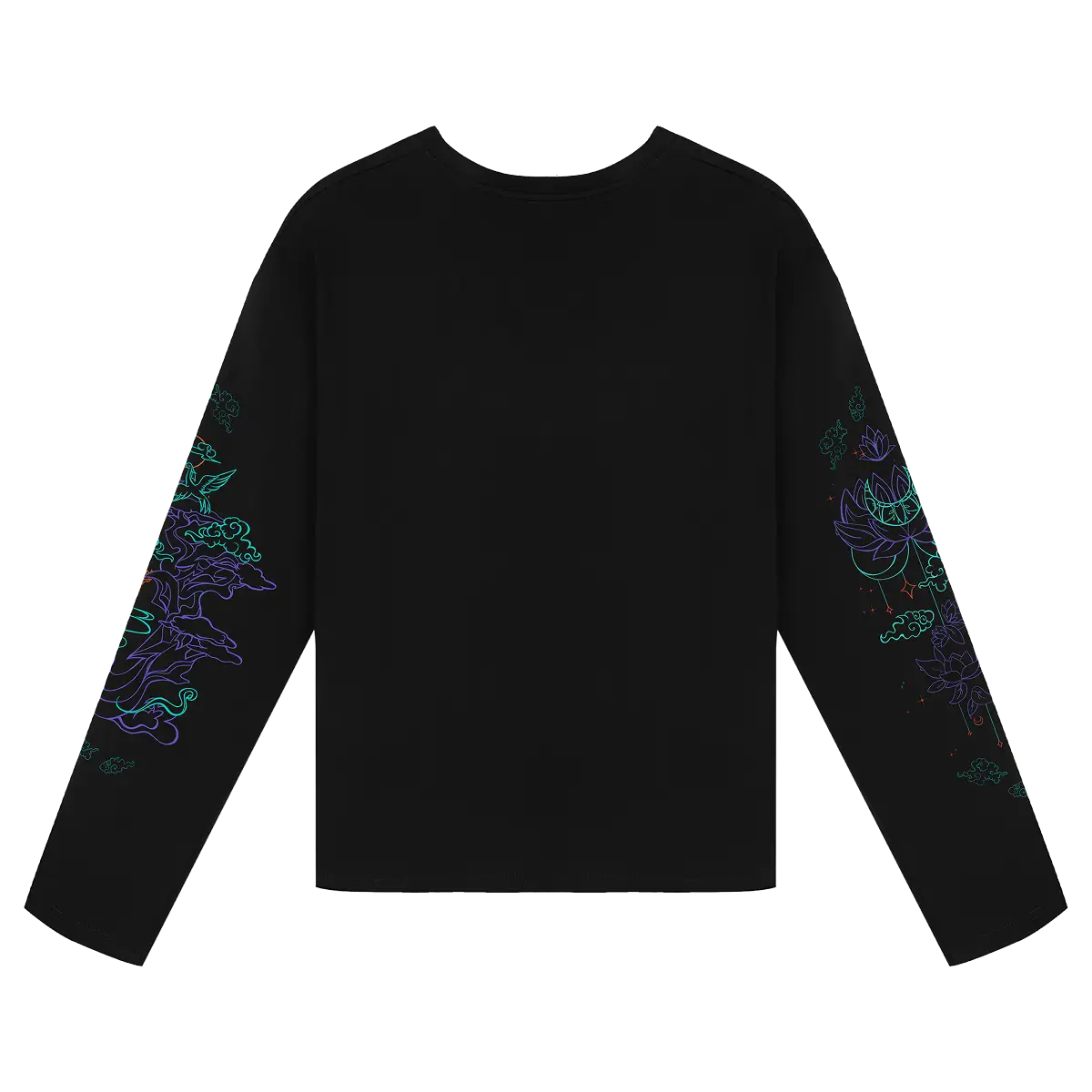 Лонгслив Журавль и лотос