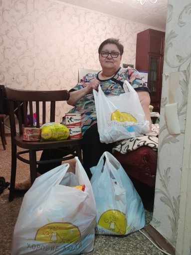 Продукты на три месяца для Елены Дмитриевны