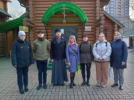 Экскурсия по храму для студентов ГБПОУ ОК "Юго-Запад" Академическое отделение.