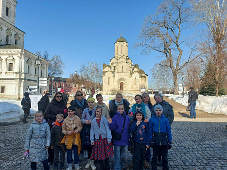 Прихожане храма Всех преподобных отцев Киево-Печерских  посетили экскурсию «Как хорошо уметь читать: книга в Древней Руси» в музее Андрея Рублева 