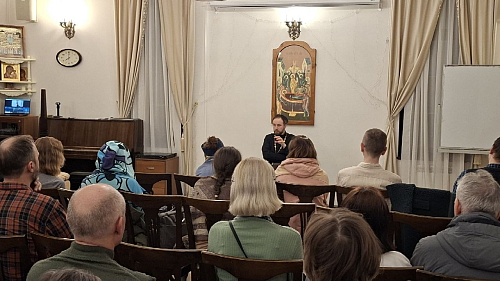 Встреча с иереем Стефаном Домусчи, посвященная обсуждению темы «Христианская нравственность и светская этика».