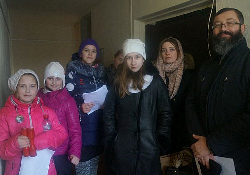 Поздравление участников Совета ветеранов войны и труда, бывших узников концлагерей с Рождеством Христовым.