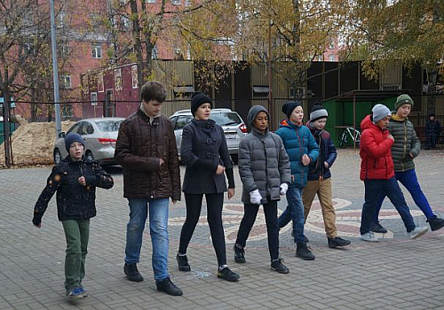 В храме Всех преподобных отцев Киево-Печерских в Старых Черемушках проходят занятия ВПК "Былина".