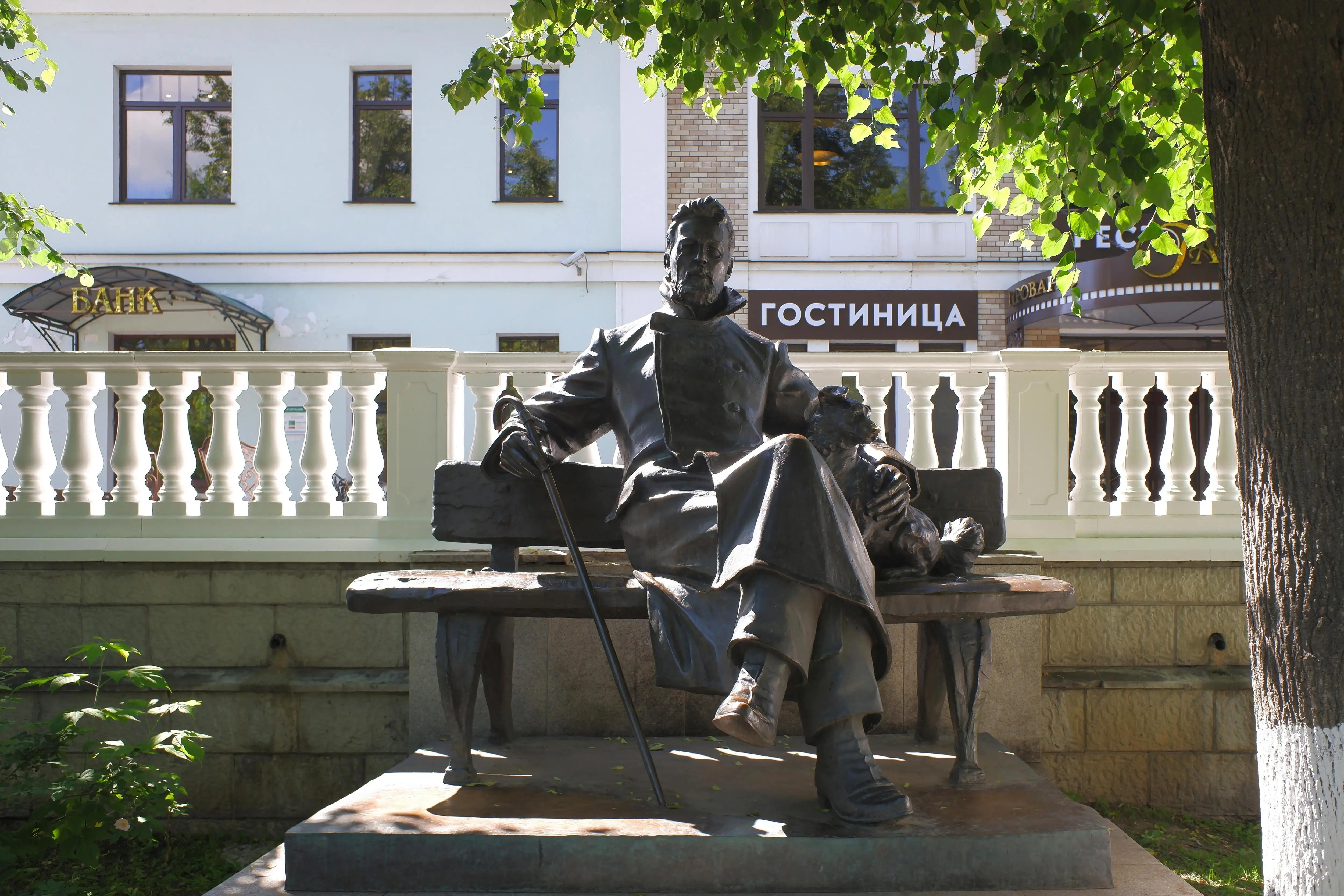 Anton Chekhov Monument in Zvenigorod