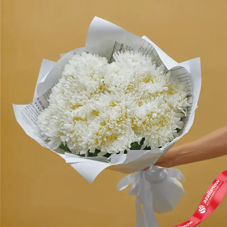 Букет белых хризантем «Невероятная»