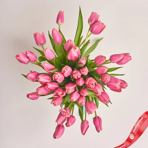 Фото 2: 51 розовый тюльпан без упаковки. Сервис доставки цветов AzaliaNow