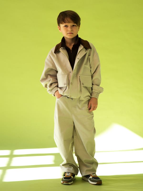 Джинсы barrel серо-бежевые унисекс