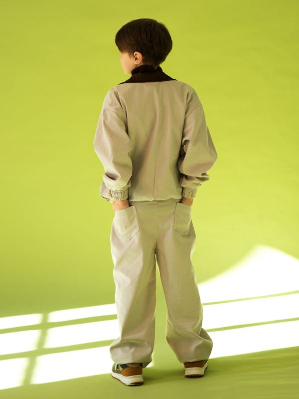 Джинсы barrel серо-бежевые унисекс