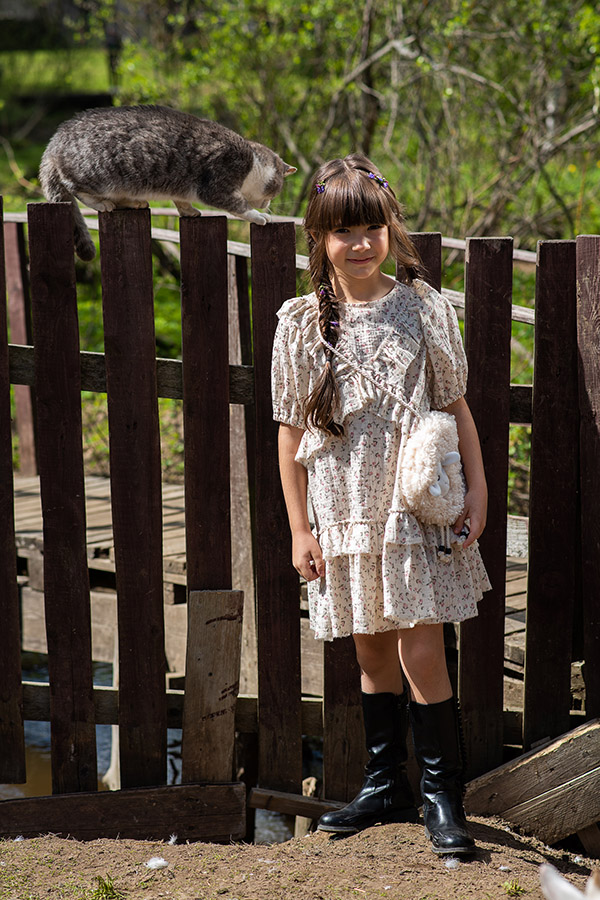 Детская сумочка из искусственного меха "Овечка"