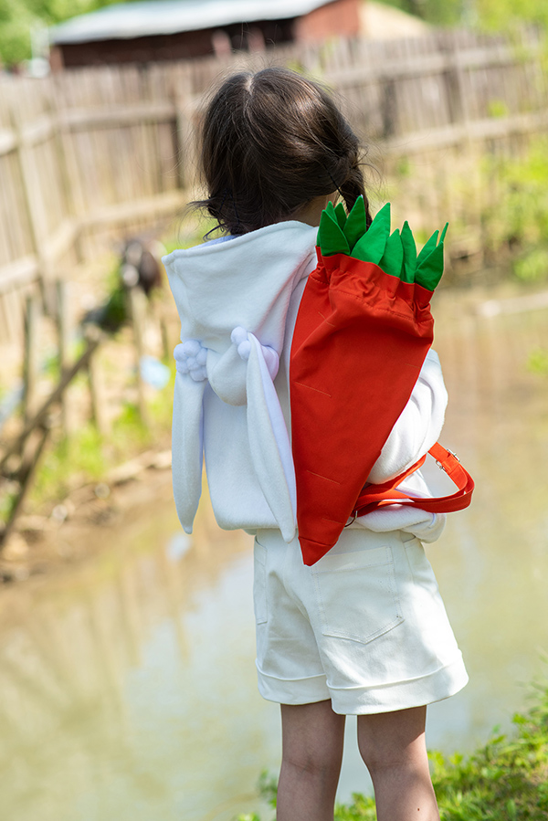 Ярко-оранжевый детский рюкзак "Морковка"