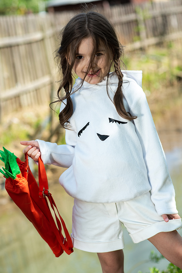 Ярко-оранжевый детский рюкзак "Морковка"