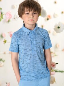 Голубое поло для мальчика