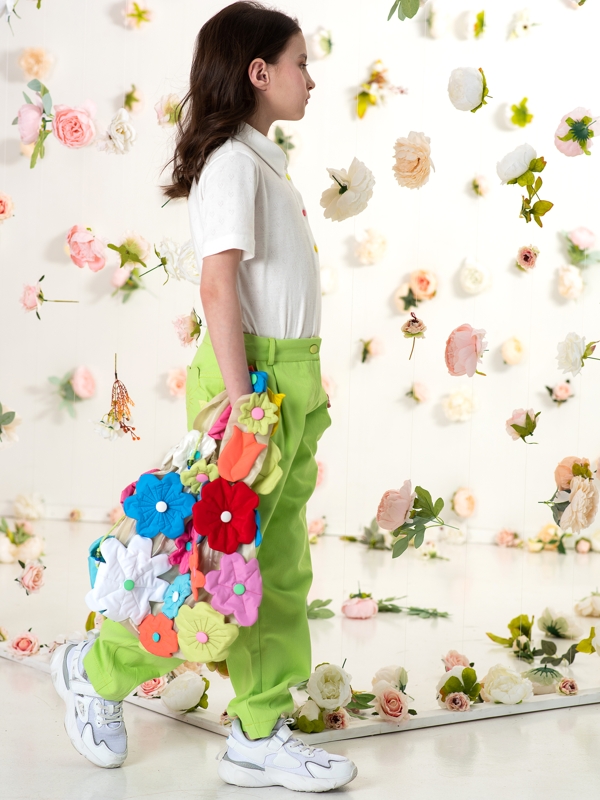 Сумка-авоська из цветов