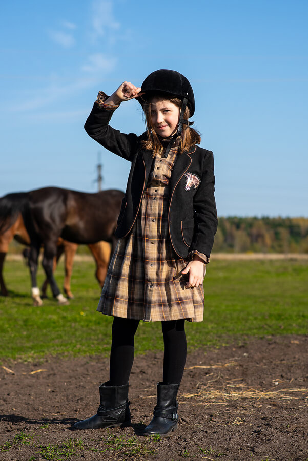 Черный замшевый детский жакет для девочки