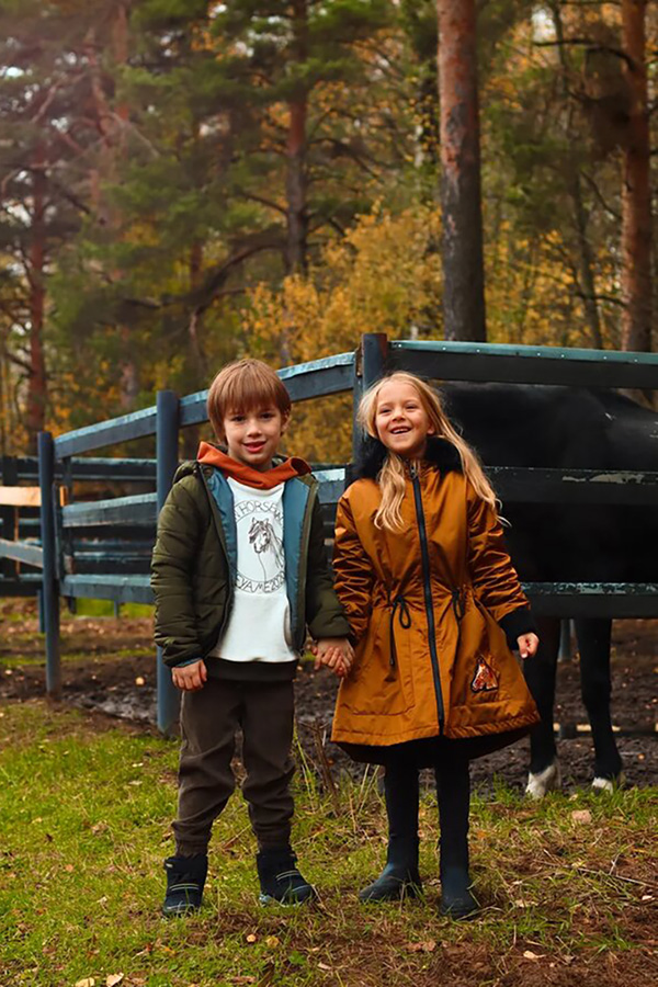 Утепленная детская парка для девочки