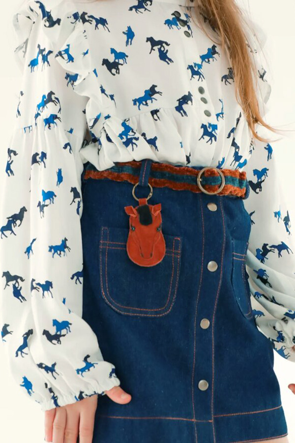 Детская джинсовая юбка для девочки