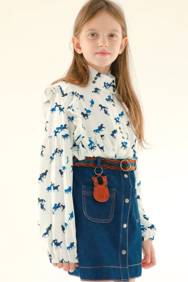 Детская джинсовая юбка для девочки